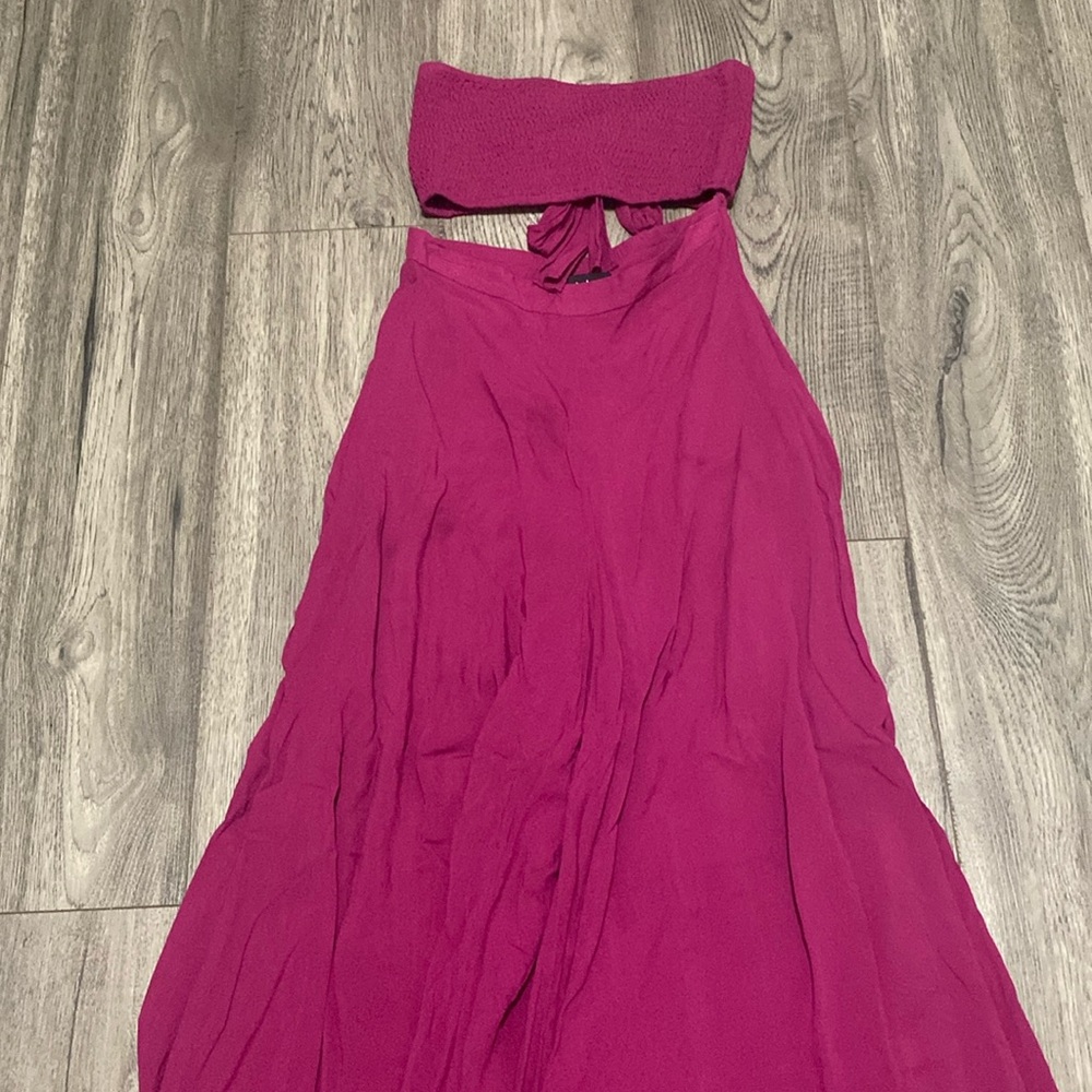 Cute 2 piece maxi shirt with bandeau top